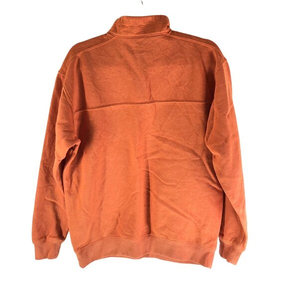 Columbia Mens Hart Mountain Orange 1/2 Zip Fleece Pullover Sweatshirt Size M - Picture 2 of 4